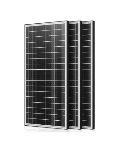 Panel Solar Bifacial 100W WERCHTAY 3Pack Monocristalino