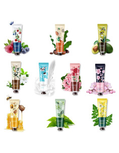 Set de 10 Cremas de Manos Hidratantes Fusang 30ml Viaje