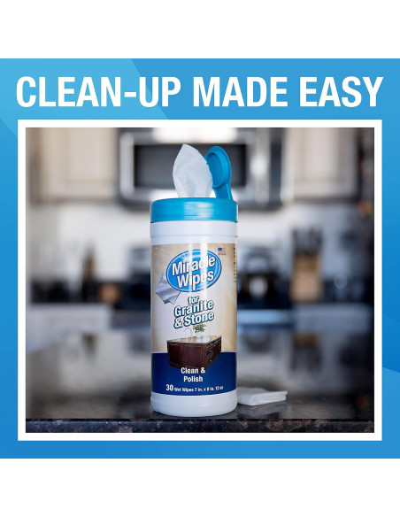 Toallitas Milagrosas para Granito y Piedra - 30 Unidades