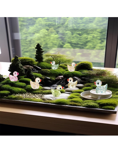 Paquete de 36 Patitos Miniatura de Resina Brillantes