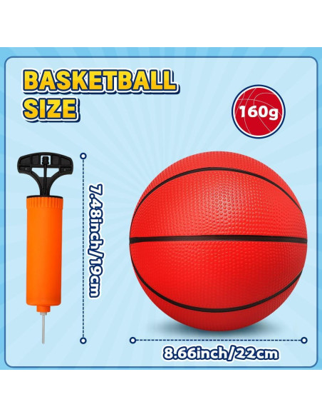 Balón de Baloncesto Suave LNCOJOLM 21.8 cm para Niños