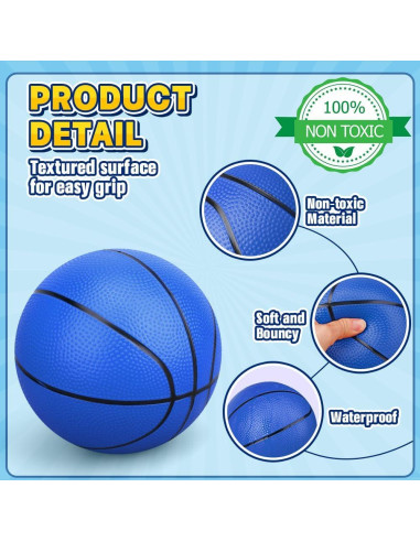 Balón de Baloncesto Suave LNCOJOLM 21.8 cm para Niños