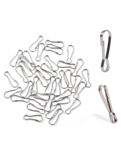 100 Ganchos de Resorte Acero Inoxidable 304 Wayilea 25mm