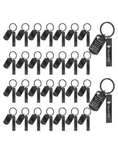 30 Etiquetas de Llave Grabables Gisafai en Acero Inoxidable