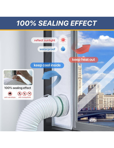 Kit de Ventilación de Ventana LOVIGA 420D Ajustable 23x102cm