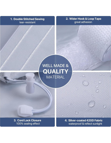 Kit de Ventilación de Ventana LOVIGA 420D Ajustable 23x102cm