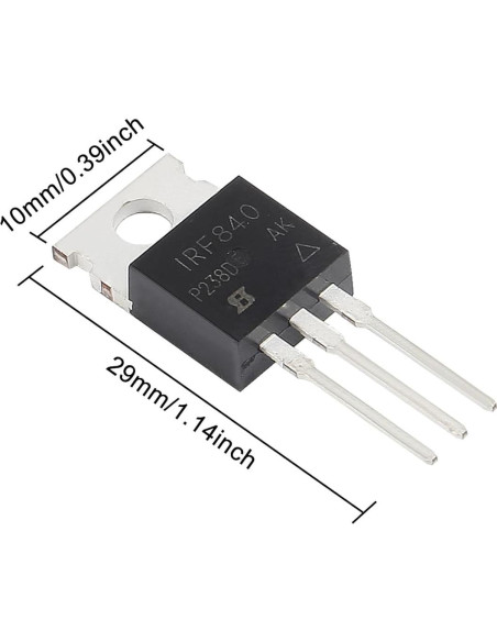 Kit de 100 Transistores MOSFET N y P Canal ACEIRMC
