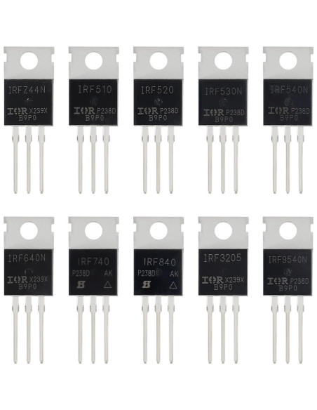 Kit de 100 Transistores MOSFET N y P Canal ACEIRMC