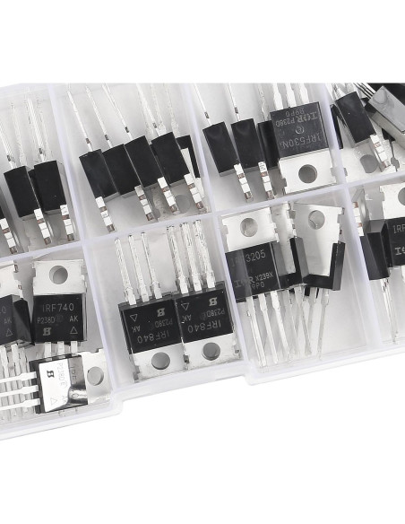 Kit de 100 Transistores MOSFET N y P Canal ACEIRMC
