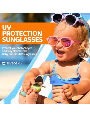 Gafas de sol RIVBOS Baby Wrap Polarizadas UV400 para Bebés