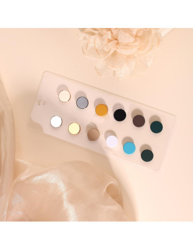 12 Alfileres Magnéticos Tinoaly para Hijab y Bufandas Color B