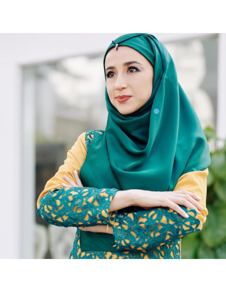 12 Alfileres Magnéticos Tinoaly para Hijab y Bufandas Color B