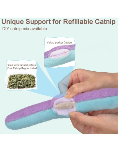 Juguetes para Gatos Retro Shaw 3Pcs Almohadas Rellenables 25.7cm