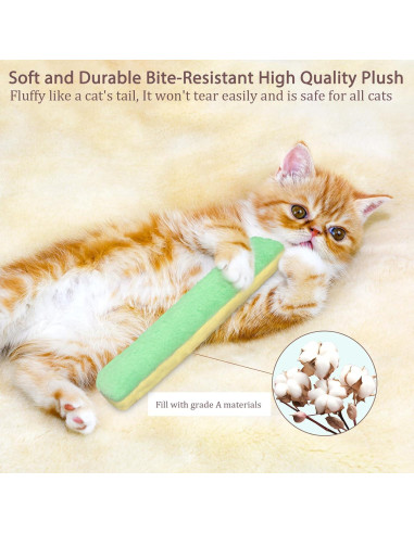 Juguetes para Gatos Retro Shaw 3Pcs Almohadas Rellenables 25.7cm