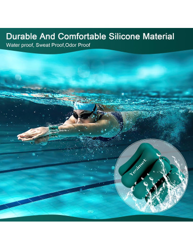 Pesas Ajustables para Muñecas y Tobillos YESIMET 0.9Kg