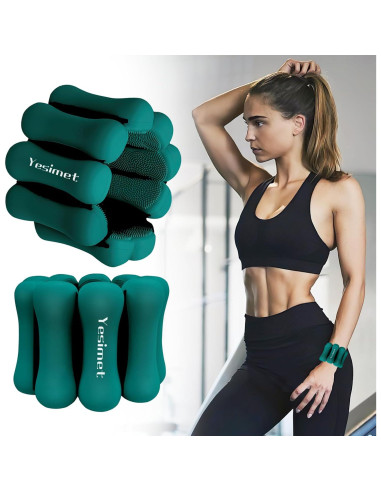 Pesas Ajustables para Muñecas y Tobillos YESIMET 0.9Kg