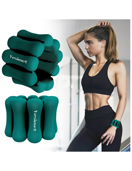 Pesas Ajustables para Muñecas y Tobillos YESIMET 0.9Kg