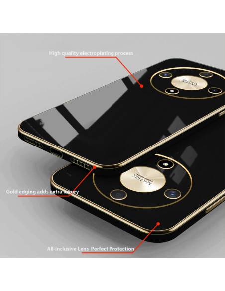 Funda Silicona TPU Honor Magic 6 Lite Shockproof Negra Funda Silicona TPU Honor Magic 6 Lite Shockproof Negra