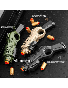 Juguete Antiestrés Villaesta Clicker Lanzador Verde Militar 2