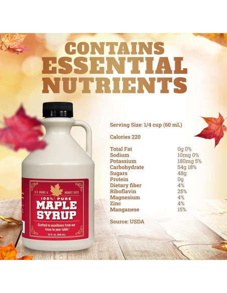 Jarabe de Arce Puro Grado A Oscuro 946 ml Lincoln County