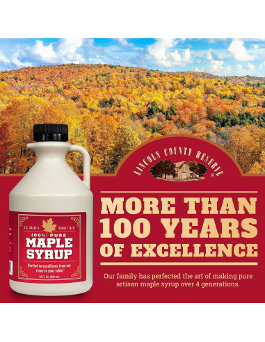 Jarabe de Arce Puro Grado A Oscuro 946 ml Lincoln County