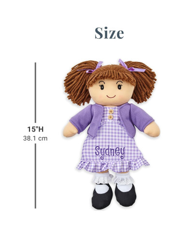 Muñeca de trapo personalizada Let's Make Memories 38 cm