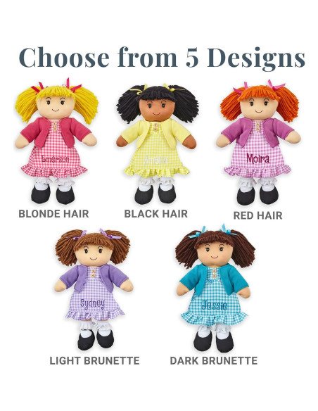 Muñeca de trapo personalizada Let's Make Memories 38 cm