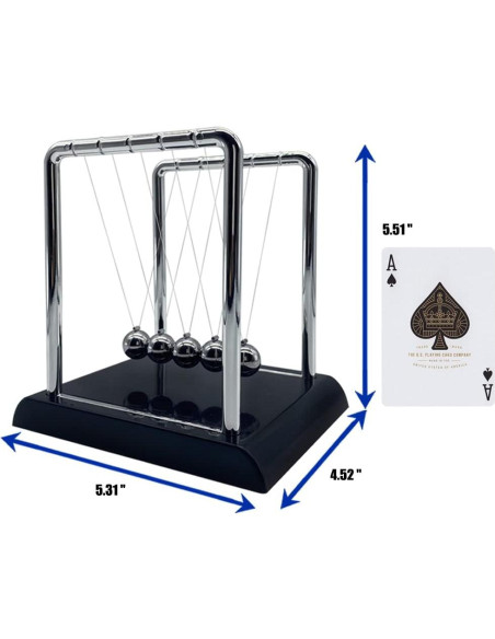 Péndulo de Newton BEWITU con 5 Bolas - Juguete Educativo