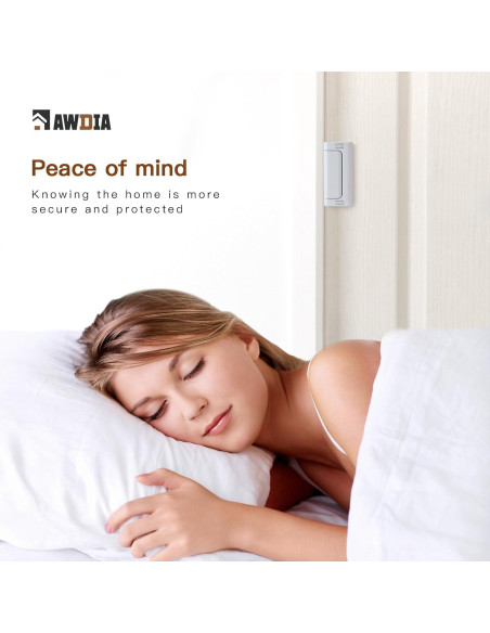 Cerradura de Refuerzo de Seguridad Awdia Blanca 1 Paquete