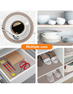 Forro de Estante No Adhesivo Smartshelf Beige 30x150 cm 2