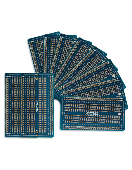 10 Pcs Placa de Circuito Impreso Soldable EPLZON 88.9x52.1mm Azul