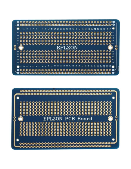 10 Pcs Placa de Circuito Impreso Soldable EPLZON 88.9x52.1mm Azul