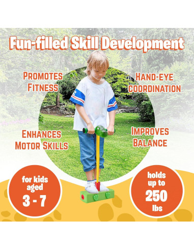 Saltador de Espuma Pogo T-Rex para Niños 3 a 7 Años