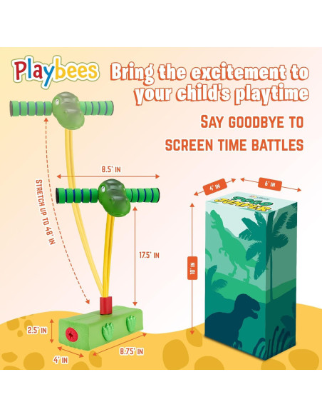 Saltador de Espuma Pogo T-Rex para Niños 3 a 7 Años