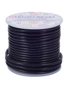 Alambre de Manualidades BENECREAT 3mm 16.76m Negro Flexible