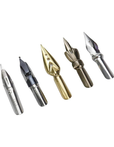 Juego de Pluma de Caligrafía Meprotal con 5 Puntas Reemplazables