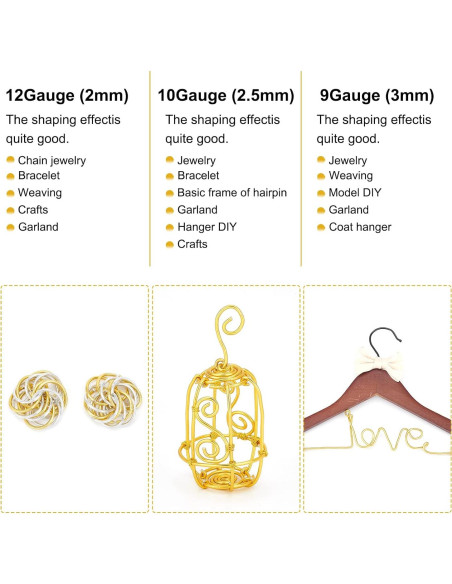 Alambre de Manualidades BENECREAT 3mm 16.76m Negro Flexible