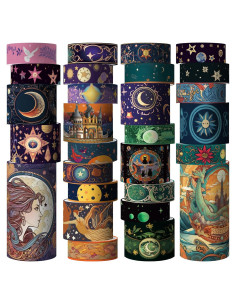 Juego de 29 Rollos de Cinta Washi Geesinimo Tema Mágico