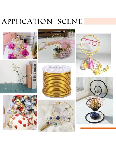 Alambre de Manualidades BENECREAT 3mm 16.76m Negro Flexible