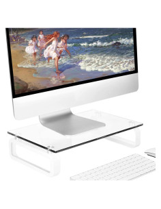 Soporte Elevador de Monitor Hemudu Vidrio Templado 39.9kg