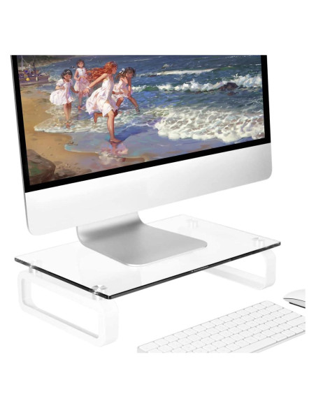 Soporte Elevador de Monitor Hemudu Vidrio Templado 39.9kg