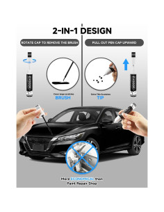 Pintura de Retoque KH3 Obsidiana Negra 11.8 ml para Nissan 2