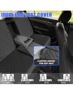 Funda de Asiento para Perro Yonktoo GD-032A-B Impermeable 135 cm 2