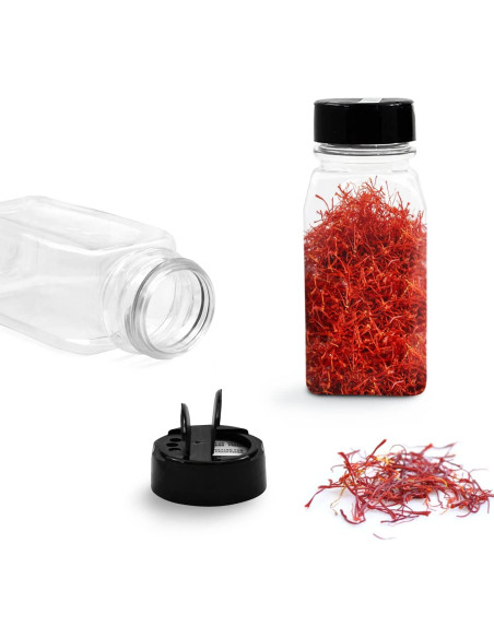 Tarros de Especias RoyalHouse 6 Piezas 414 ml Tapa Negra