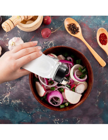 Tarros de Especias RoyalHouse 6 Piezas 414 ml Tapa Negra