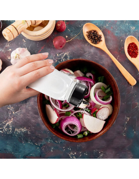 Tarros de Especias RoyalHouse 6 Piezas 414 ml Tapa Negra