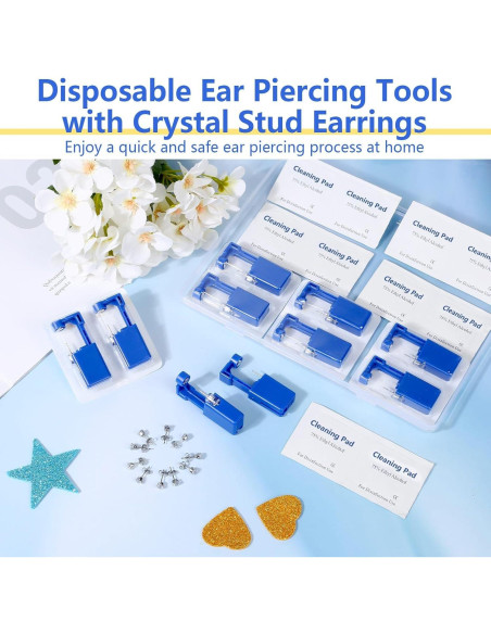 Kit de Perforación de Orejas Evatage 30 Piezas con Aretes Kit de Perforación de Orejas Evatage 30 Piezas con Aretes