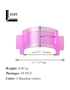 50 Clips para Bobinas de Costura LXLVOUEG - Organizador de Hilo 2