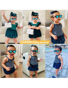 Gafas de sol polarizadas COASION para bebés 0-24 meses CA9018 2