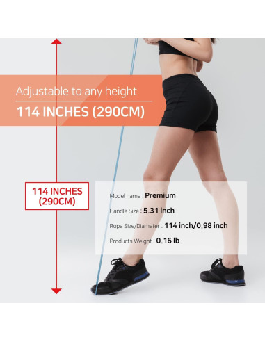 Cuerda de Salto KSY S700 Ajustable para Fitness y Boxeo